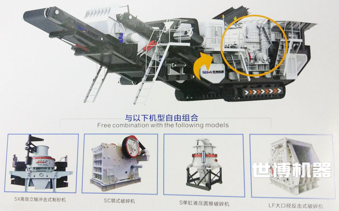 履带破碎站的设备配置