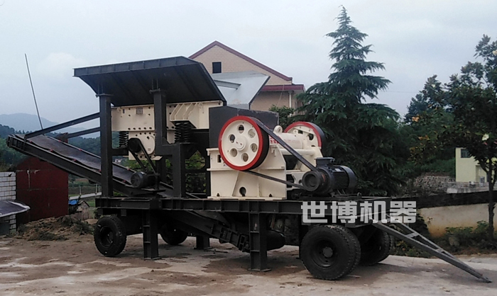 简易式半移动破碎车